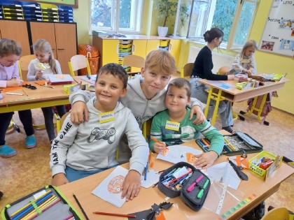 Druhé setkání prvňáčků a osmáků z céčka