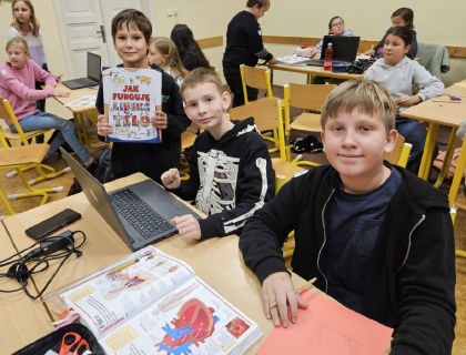 Lidské tělo zkoumali i páťáci z áčka