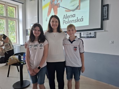 Hokejová legenda Alena Polenská inspirovala školáky
