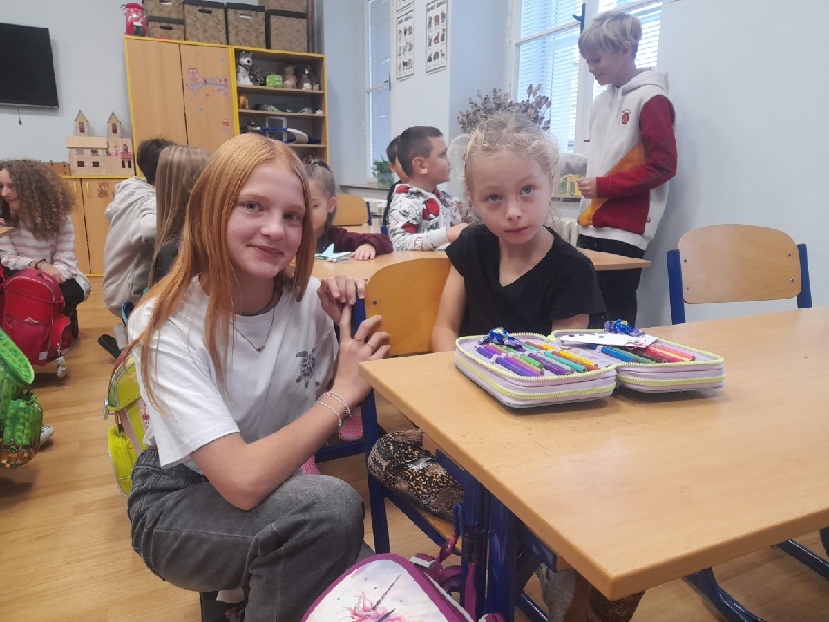 Patronát prvňáčků a sedmáků z céčka